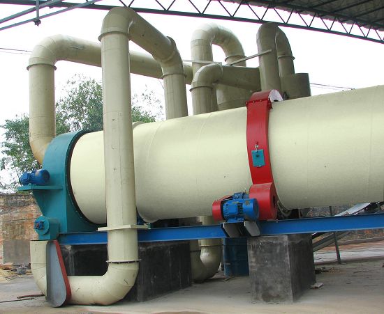Drying system of wood pellet plant